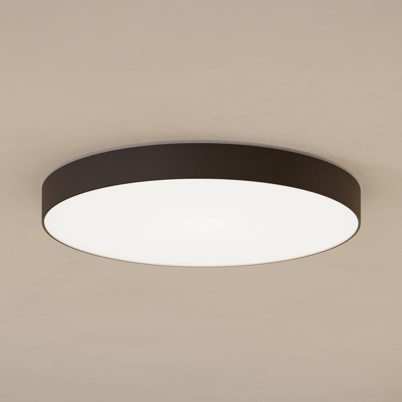 EGLO connect Inteligentna lampa sufitowa Gallizzi-Z, możliwość ściemniania, czarny, salon / jadalnia, tworzywo sztuczne, nowoczesny