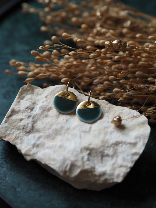 Kolczyki porcelanowe