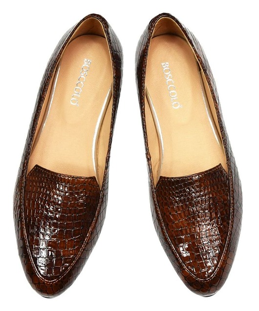 Mokasyny Skórzane wsuwane kroko (5674)