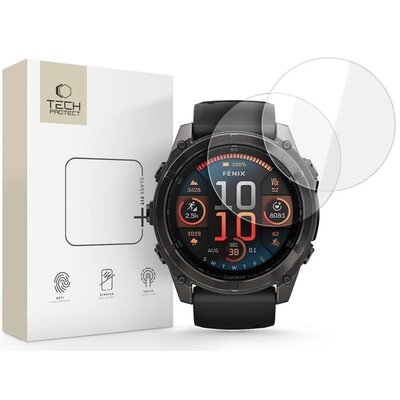 Szkło hartowane TECH-PROTECT Glass Fit+ do Garmin Fenix 8 51 mm (2 szt.)