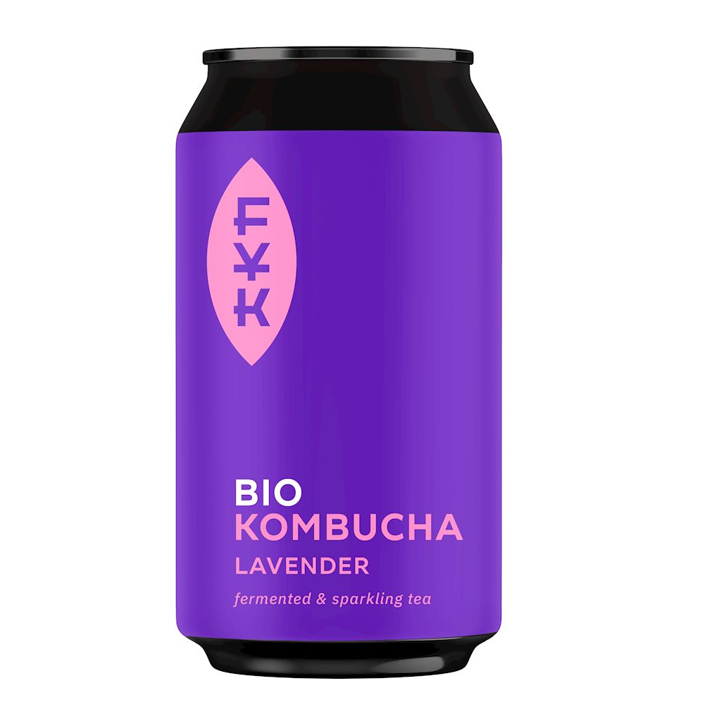 Kombucha herbata zielona z lawendą bezglutenowa 330 ml - Forever Young Kombucha (EKO)