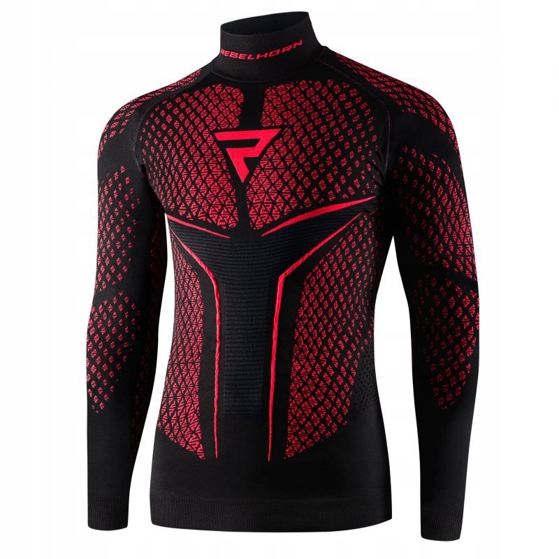 KOSZULKA TERMOAKTYWNA Z DŁUGIM RĘKAWEM REBELHORN THERM II BLACK/RED XL/XXL
