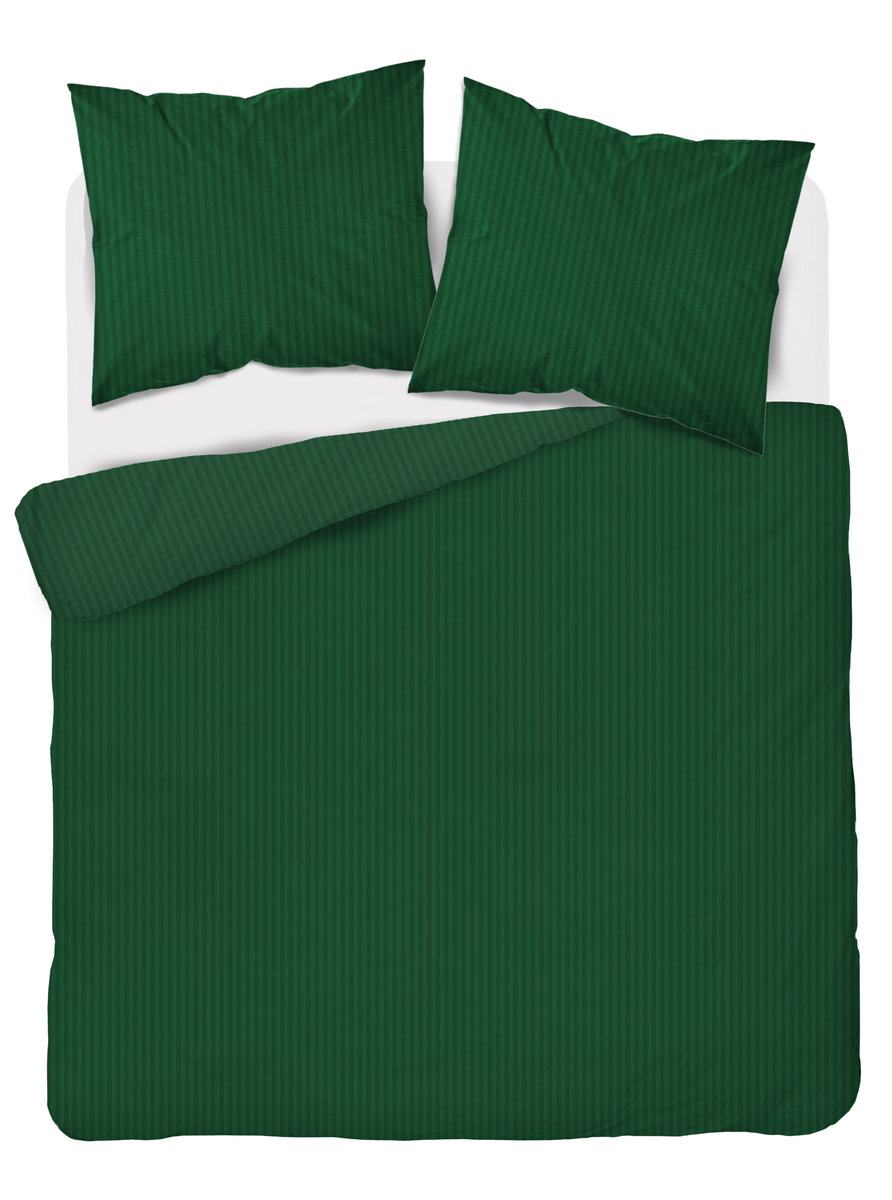 Komplet pościeli ADAMASZEK paski 220x200 zielona PURE