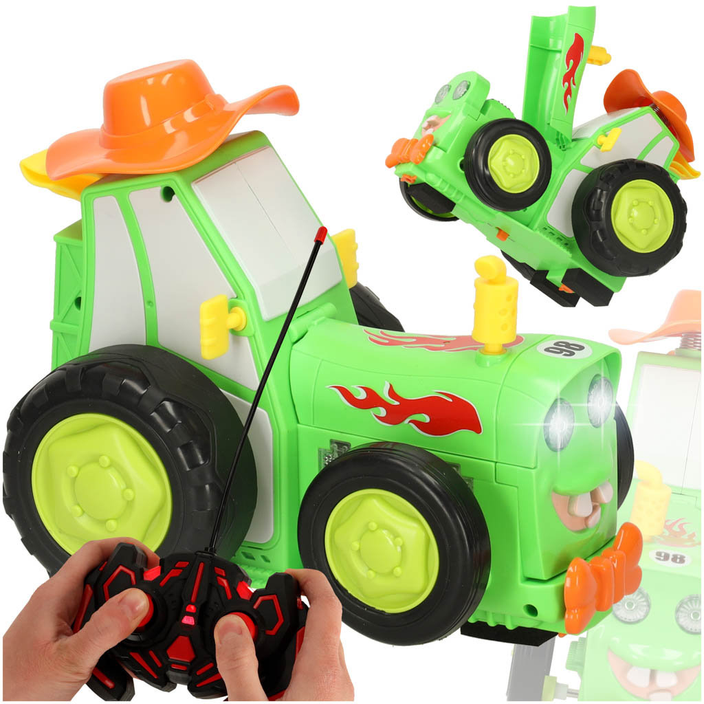 Traktor Zdalnie Sterowany na Pilota RC Tańczący Świeci Zabawka Ciągnik
