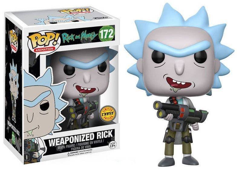 funko pop! rick & morty 172 weaponized rick figurka chase ultra rare