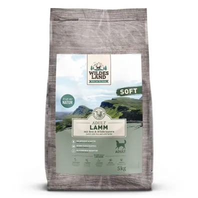 Wildes Land DOG Soft Lamm - jagnięcina - półwilgotna karma dla psa 5 kg