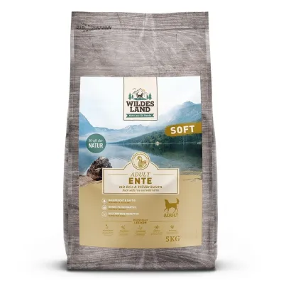 Wildes Land DOG Soft Ente - kaczka - półwilgotna karma dla psa 5 kg