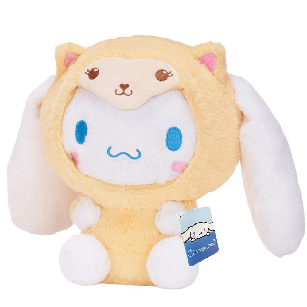 Cinnamoroll Oryginalna Maskotka 24 cm Puchaty Pluszak Żółte Przebranie