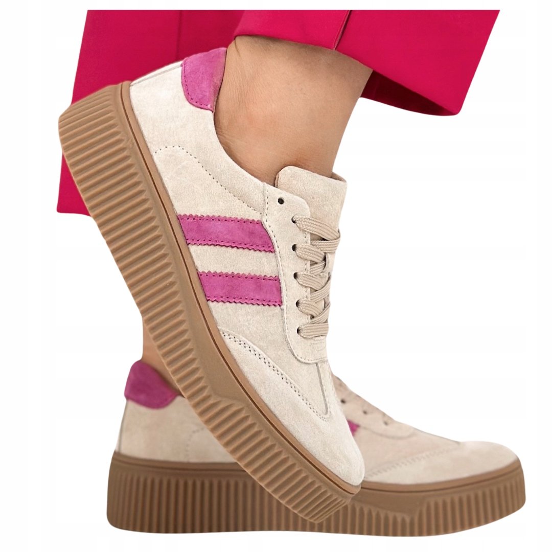 Filippo Półbuty Damskie Buty Sportowe Sneakersy Wygodne Skórzane Dp6776 40