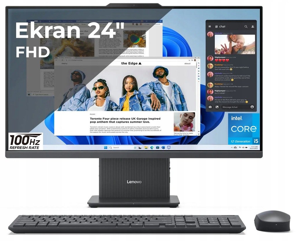 Komputer Lenovo AiO IdeaCentre 23,8'FHD 100Hz i5-13420H 16GB SSD256 W11