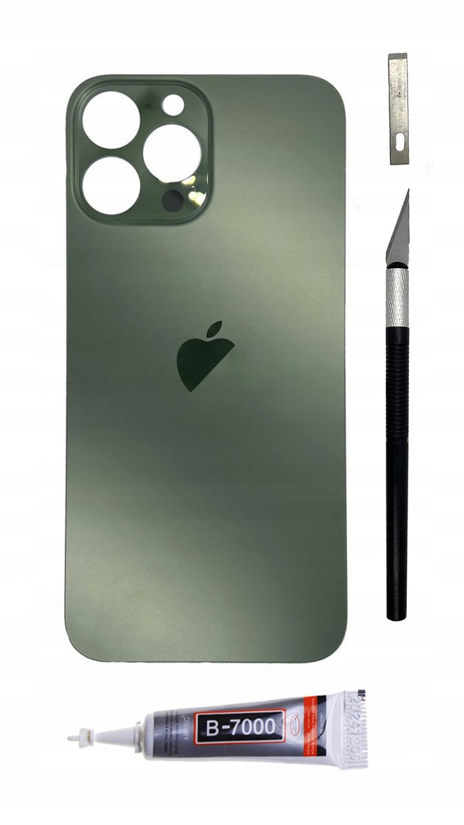 OEM Panel tylny zielony do iPhone 13 Pro Max Big Hole szkło klapka baterii