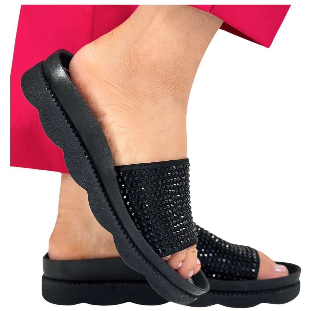 Klapki Damskie Verano 37 Skórzane Eleganckie Zakryte 905 5000 Buty Wsuwane