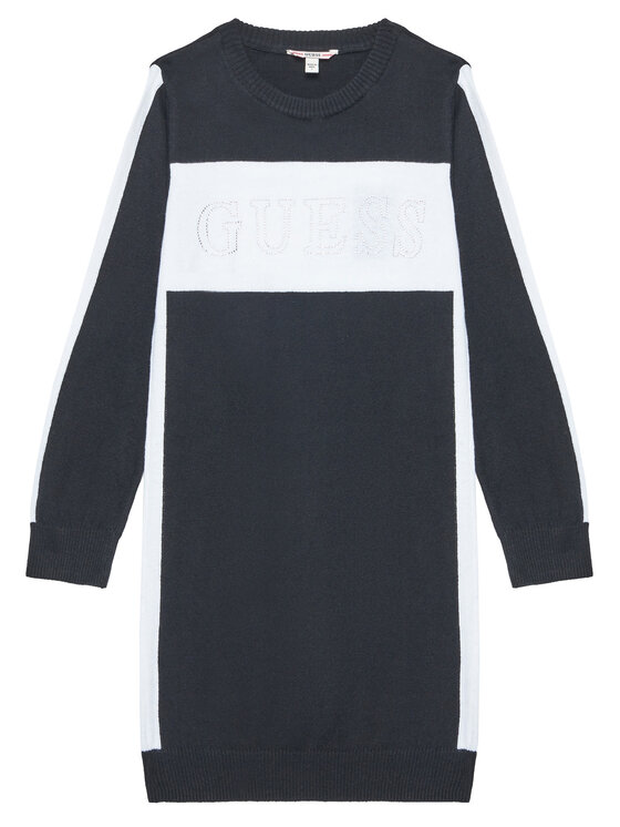 Guess Sukienka dzianinowa J5YK01 Z3GW0 Czarny Regular Fit
