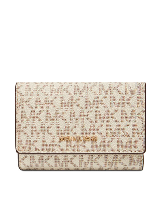 MICHAEL Michael Kors Duży Portfel Damski Bryant 32S5GYTP1B Beżowy