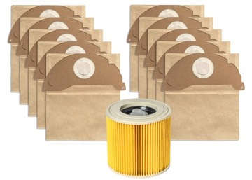 10x Worki Filtr Do Karcher MV2 WD2 A2004
