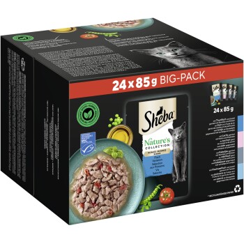 Sheba Nature's Collection Różnorodność Ryb w Sosie MSC Multipack 24x85g