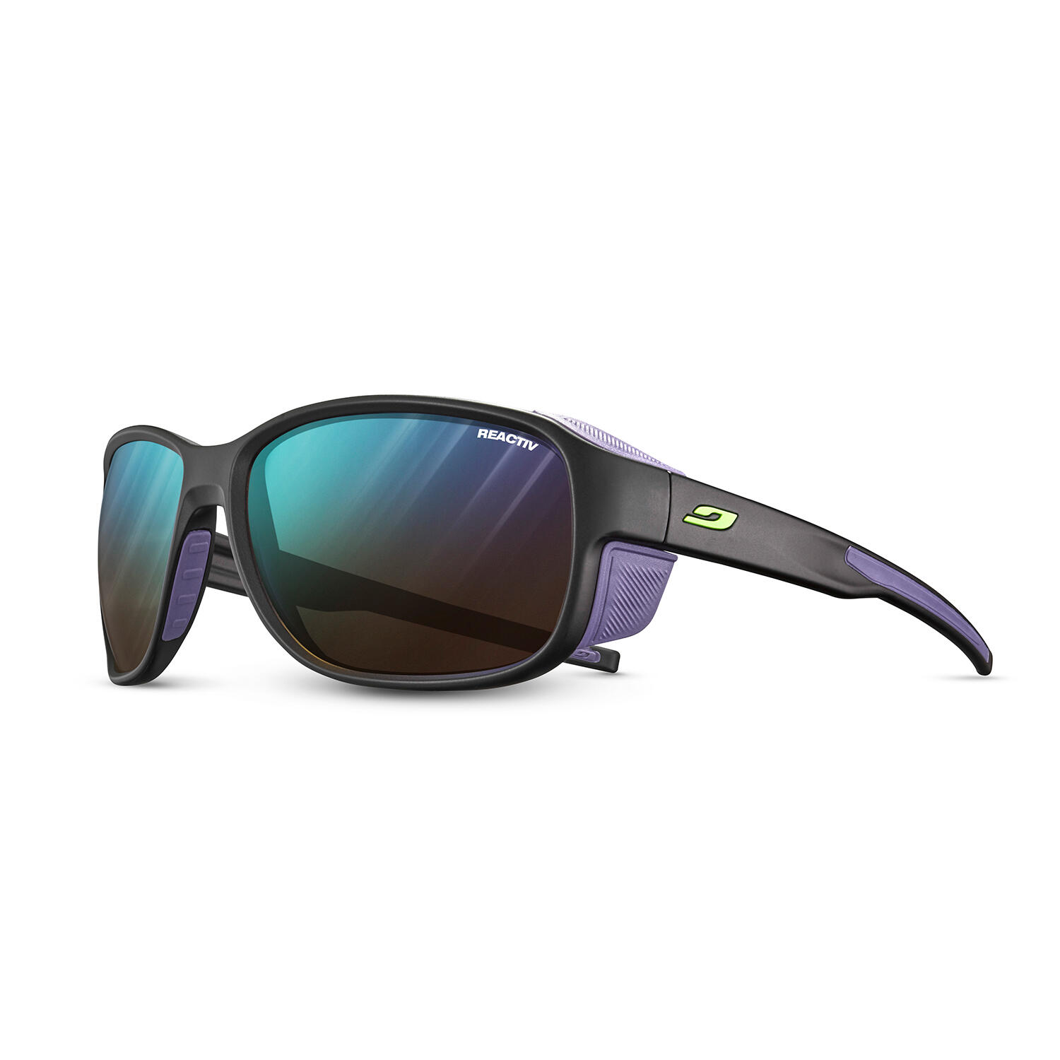 Okulary w góry Julbo Montebianco 2 - REACTIV 2-4 - black mat/purple