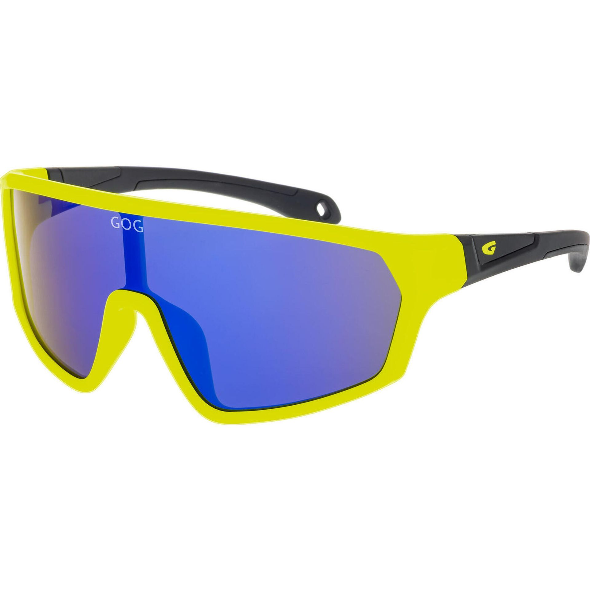 Okulary przeciwsłoneczne dziecięce GOG Flint  matt neon yellow/ black/polychromatic blue