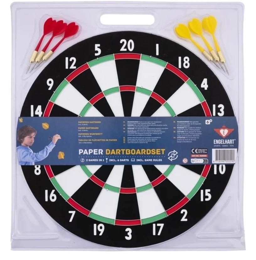 Tarcza do Darta z rzutkami 6szt - zabawka