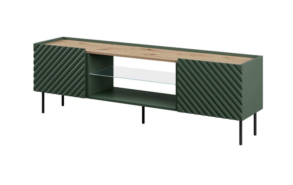 Cama Szafka RTV EF ONDA 180,5x40xH58,39 zieleń (stojąca lub wisząca)