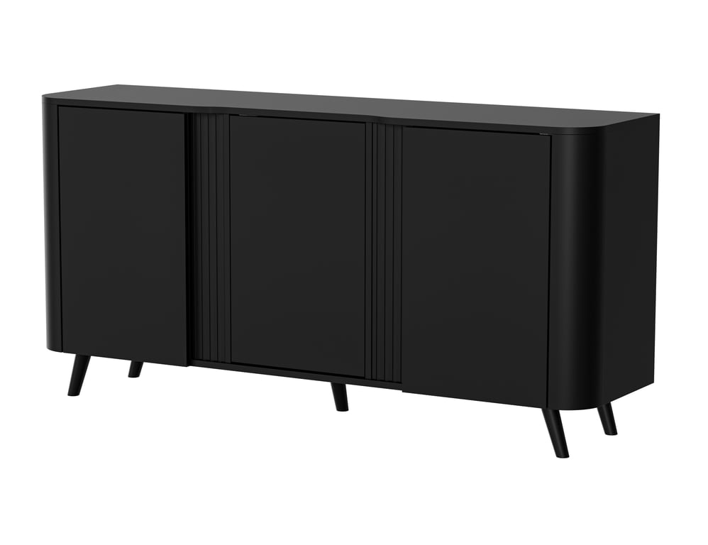 Cama Komoda VOLARE 151 x 39 x 75 cm czarna