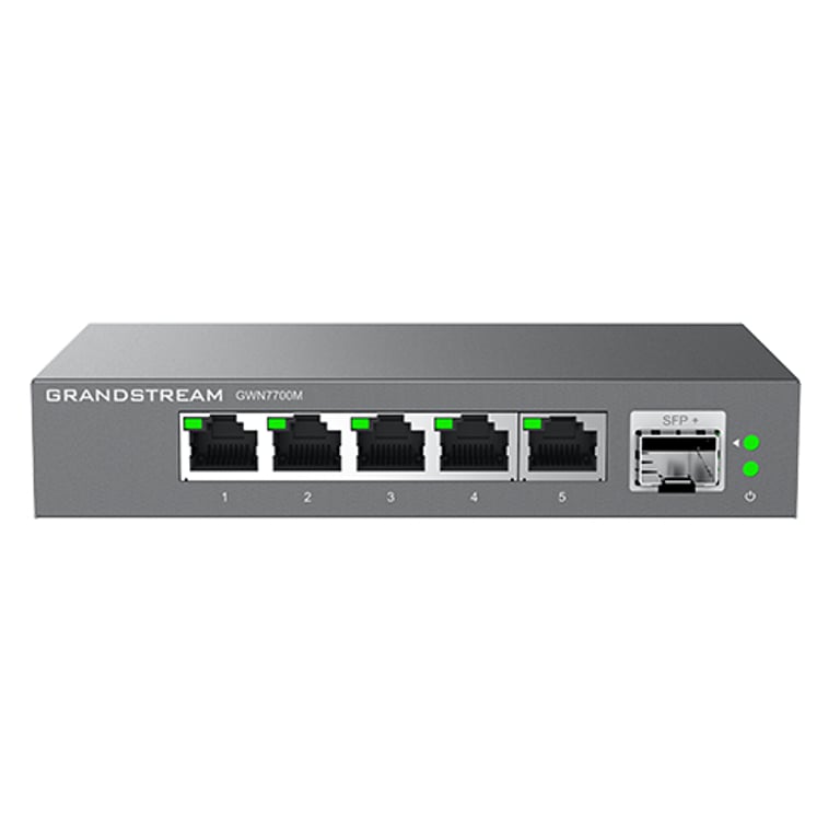 Grandstream Networks GWN7700M łącza sieciowe Nie zarządzany 2.5G Ethernet (100/1000/2500) Czarny