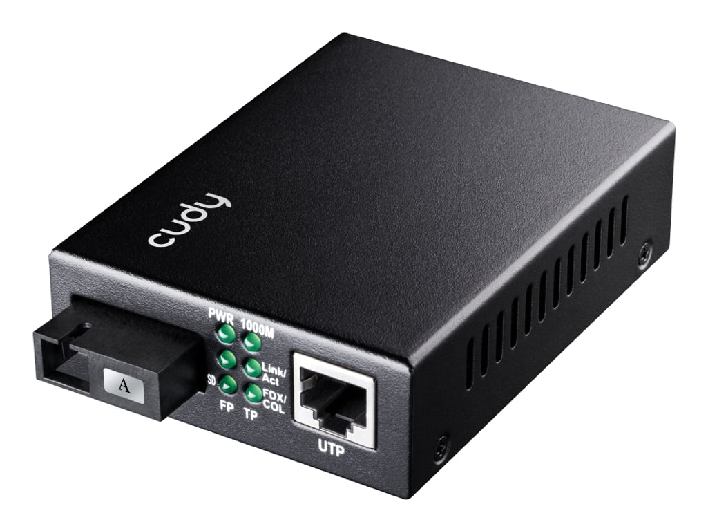 Cudy MC100GSB-60A konwerter sieciowy 1000 Mbit/s Multifunkcyjny, Pojedynczy Czarny MC100GSB-60A