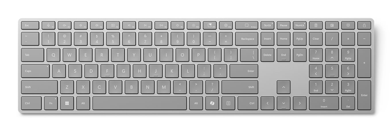 Microsoft Surface Keyboard (2nd Edition) klawiatura Dom/Biuro Bluetooth QWERTZ Niemiecki Szary EP2-04150 EP2-04150