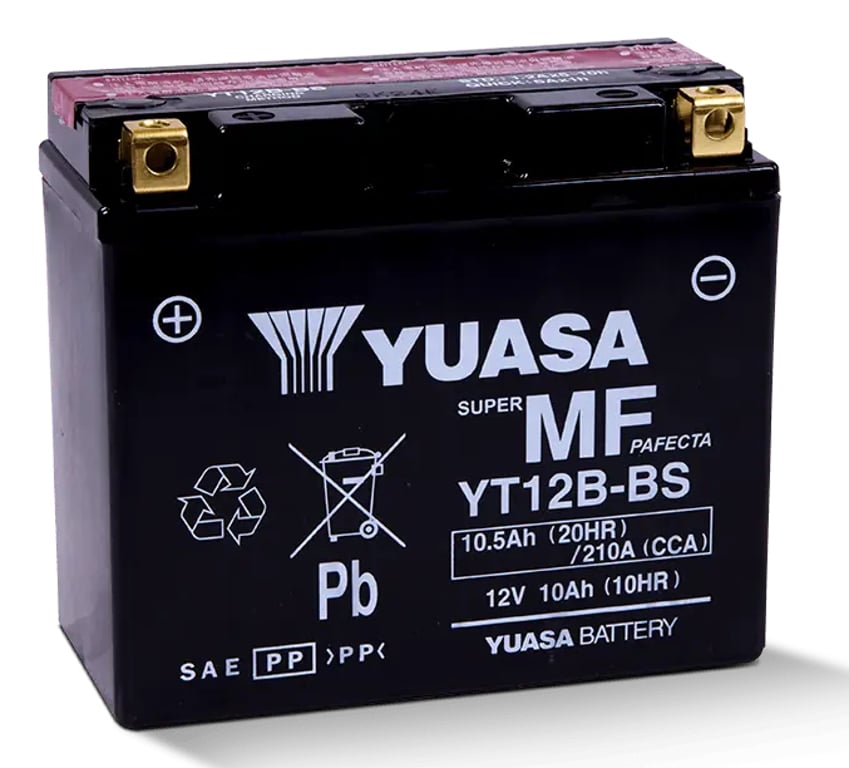 Yuasa YT12B-BS akumulator samochodowy Ołowiany (VRLA) 10 Ah 12 V Motocykl