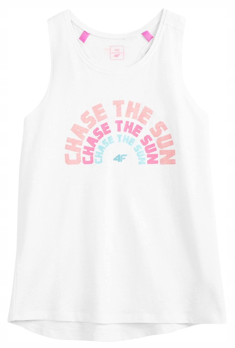 TOP dziewczęcy 4F KOSZULKA T-shirt JTSD011A 134