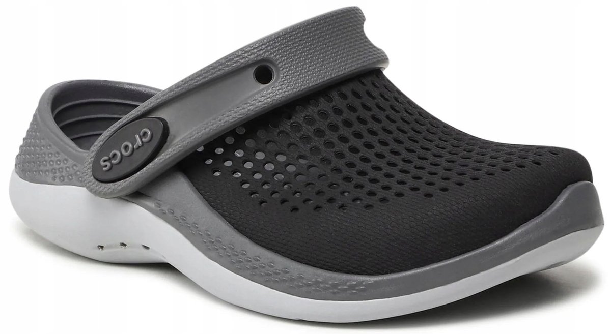 KLAPKI DAMSKIE CROCS LITERIDE CHODAKI KROKSY CZARNE BLACK LEKKIE R. 36-37