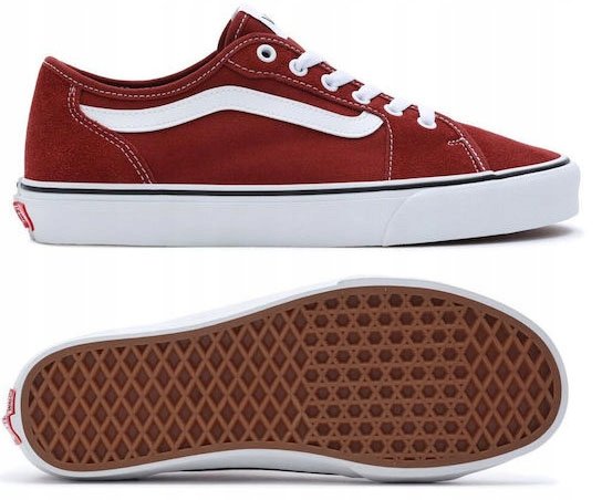 BUTY MĘSKIE VANS MN OLD SKOOL CLASSIC BORDOWY TRAMPKI MĘSKIE 43