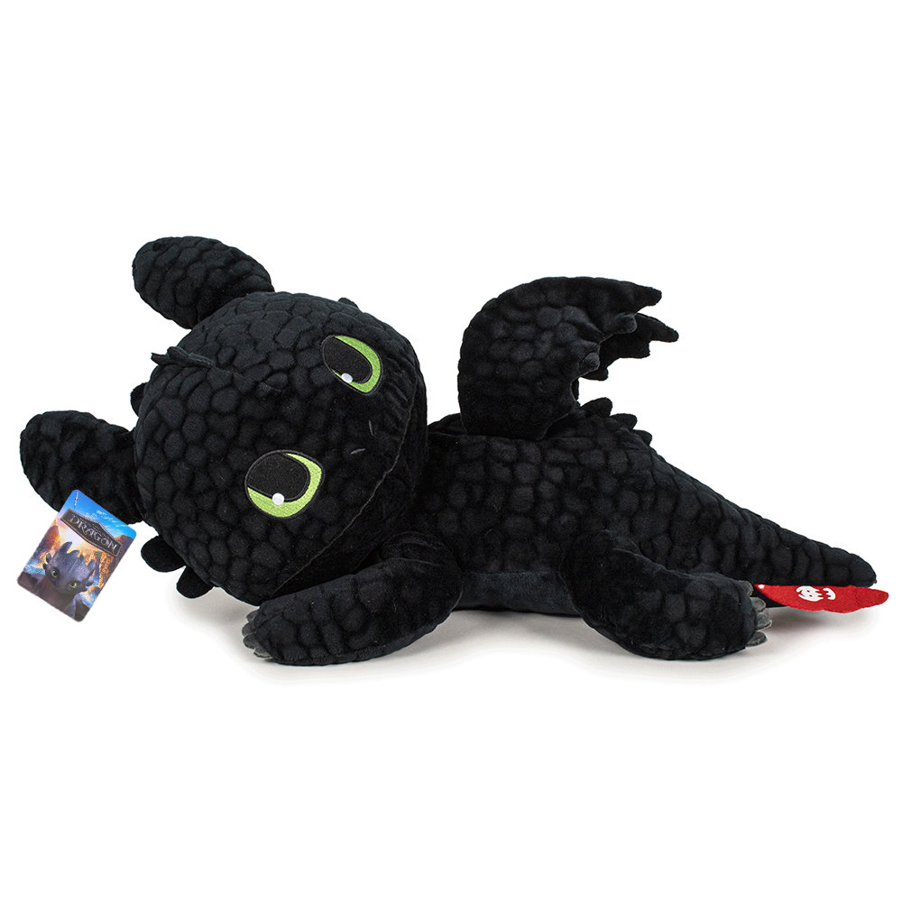 Oryginalna Maskotka Szczerbatek Leżący 15x32 cm Jak Wytresować Smoka Httyd