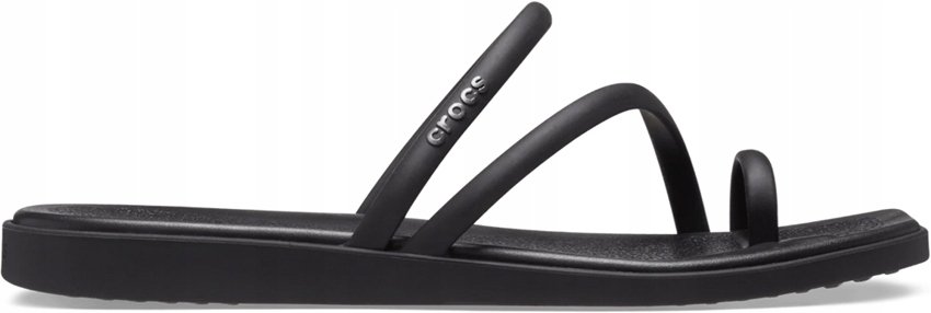 JAPONKI DAMSKIE CROCS MIAMI TOE LOOP KLAPKI CZARNE ROZMIAR 36.5