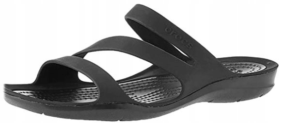 JAPONKI DAMSKIE CROCS KLAPKI CZARNE SEXI ROZMIAR 36.5