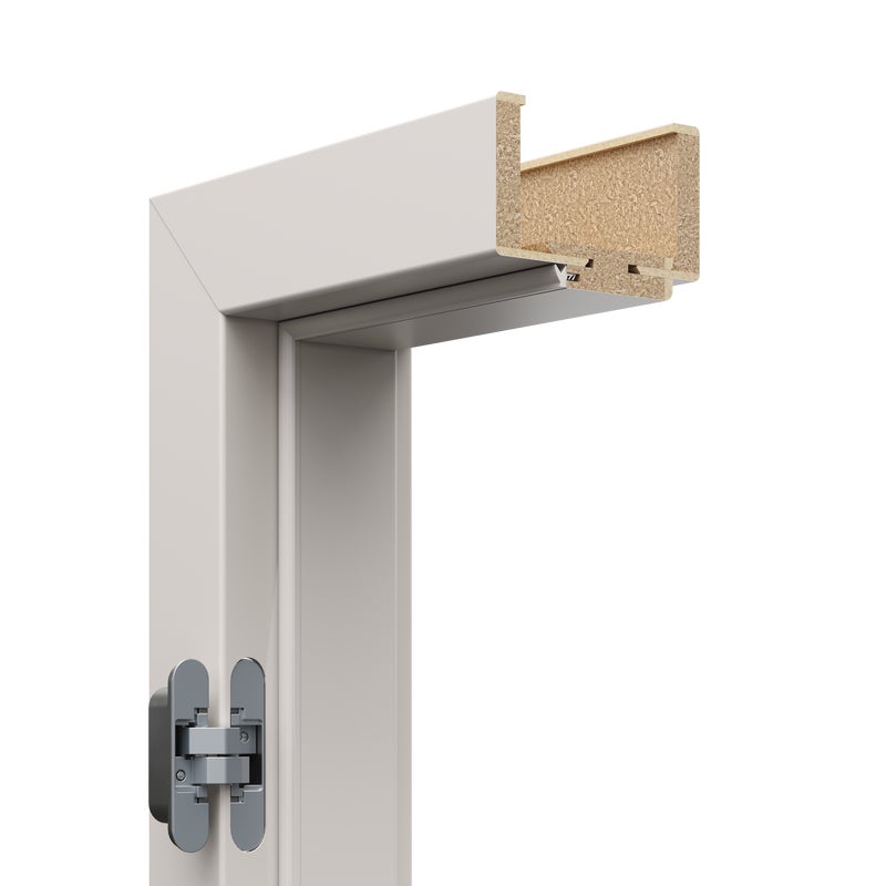 Ościeżnica regulowana kompletna bezprzylgowa Porta 80 lewa do skrzydła UNI F1 Kaszmir/Cashmere zakres 260-280 mm