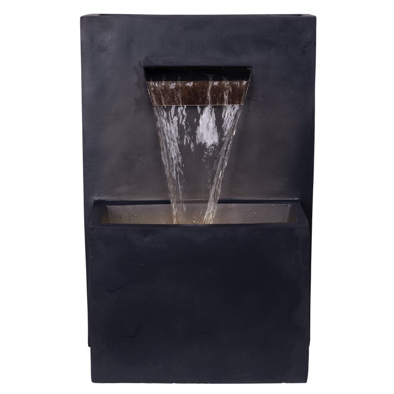 Fontanna dekoracyjna do ogrodu ze światłem LED kaskada DLH