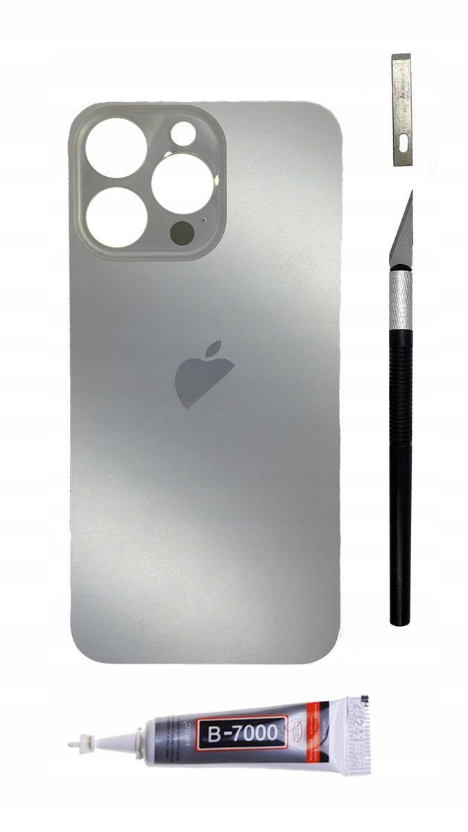 OEM Panel tylny szary do iPhone 15 Pro Max BigHole szkło klapka baterii