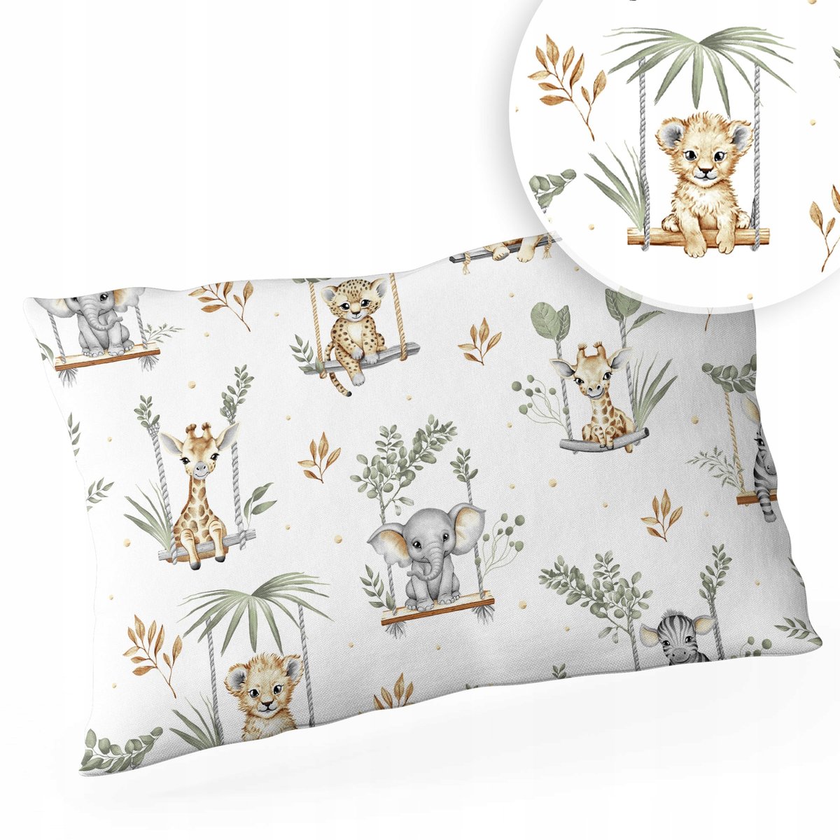 POSZEWKA NA PODUSZKĘ 40x60 BAWEŁNA ZAMEK WZORY!