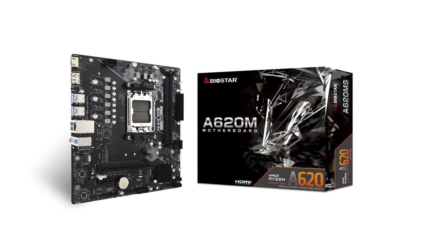 Biostar A620MS AMD A620 Gniazdo AM5 micro ATX A620MS