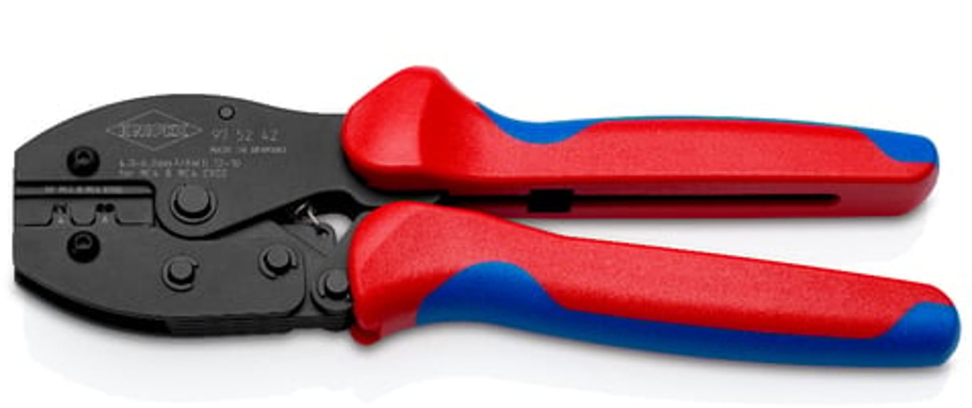 Knipex 97 52 42 zaciskarka kablowa Narzędzie do zaciskania Niebieski, Czerwony