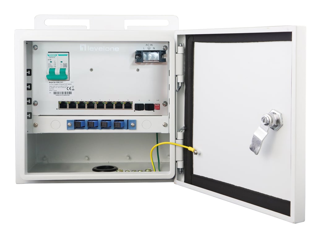 LevelOne OSW-1031 łącza sieciowe Nie zarządzany 2.5G Ethernet (100/1000/2500) Obsługa PoE Czarny OSW-1031