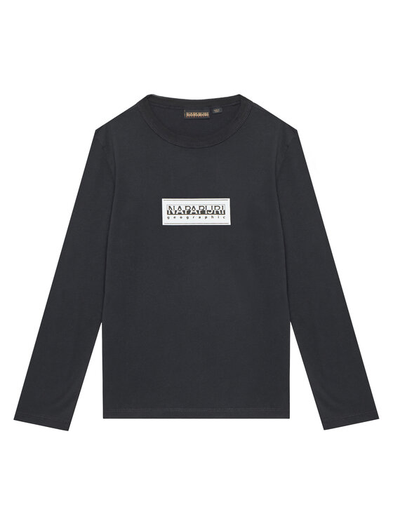 Napapijri Bluzka S-Chamois NP0A4HYK D Czarny Regular Fit