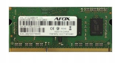 AFOX SO-DIMM DDR3 8GB 1866MHZ LV 1,35V AFSD38CK1L AFSD38CK1L