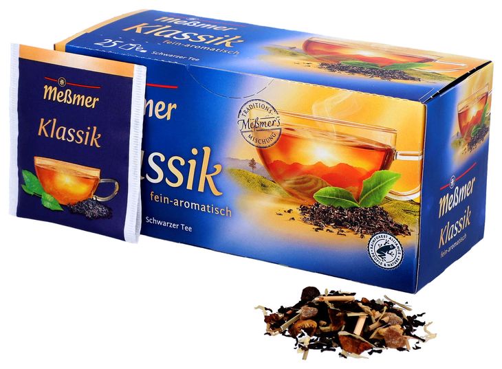 Messmer herbata Czarna ekspresowa 43,75 g Klassik Klasyczna 25 torebek DE
