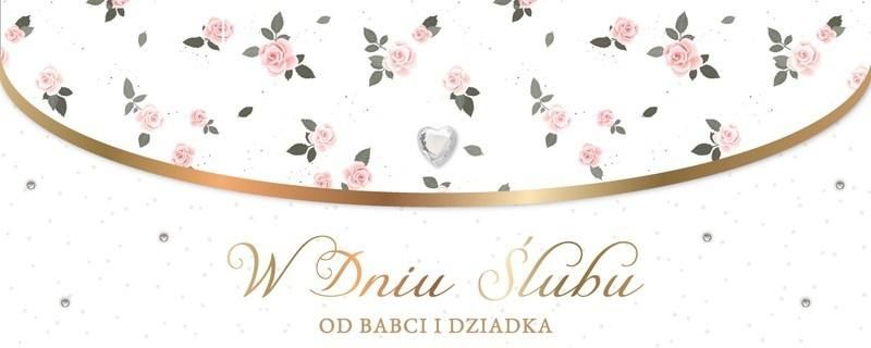 Karnet Ślub od babci i dziadka LUX-196 - artykuł papierniczy