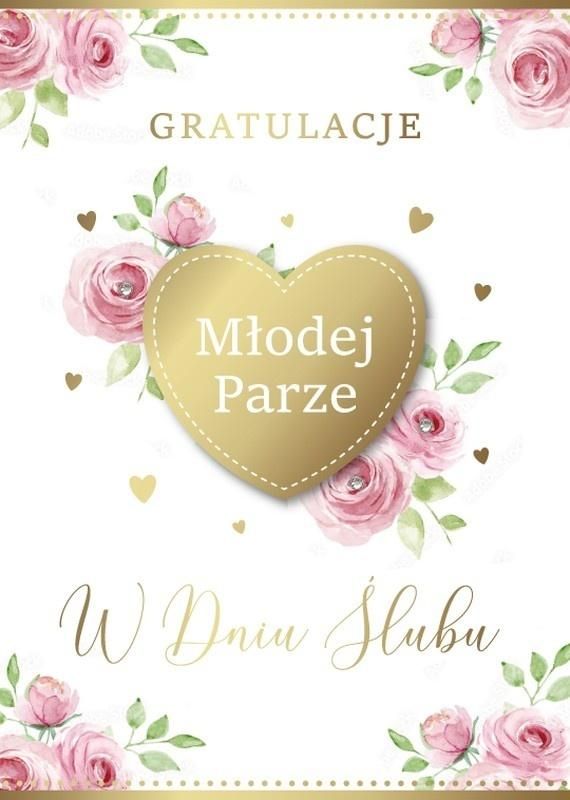 Karnet Ślub - artykuł papierniczy
