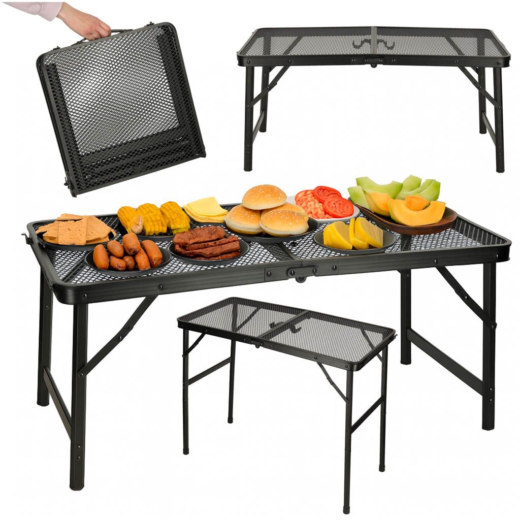 Luaro kempingowy cateringowy składany 80 x 40 x 66 x 37 cm
