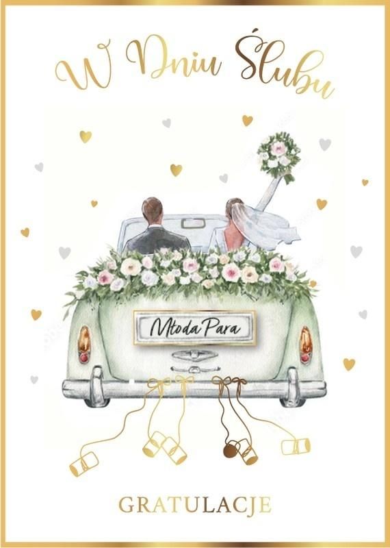 Karnet Ślub - artykuł papierniczy