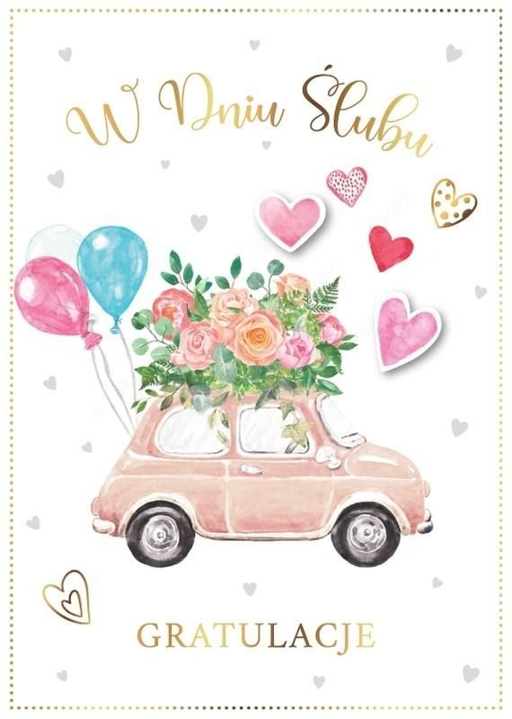 Karnet Ślub - artykuł papierniczy